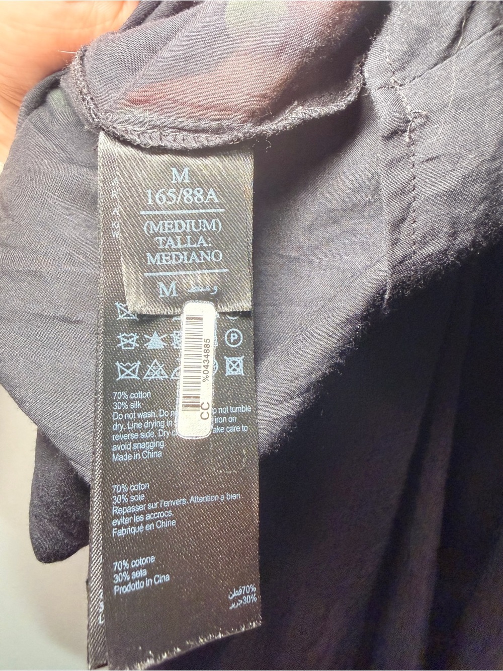 AllSaints Black Tiered Flow Top - Picture 4 of 5